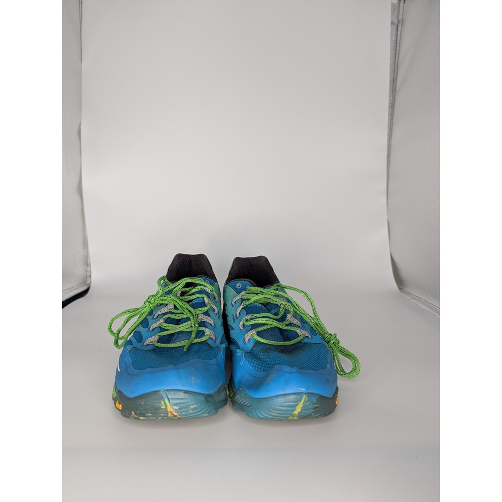 Merrell All Out Peak Trail Running Shoes Mens 9 Racer Blue Green J03941 Vibram